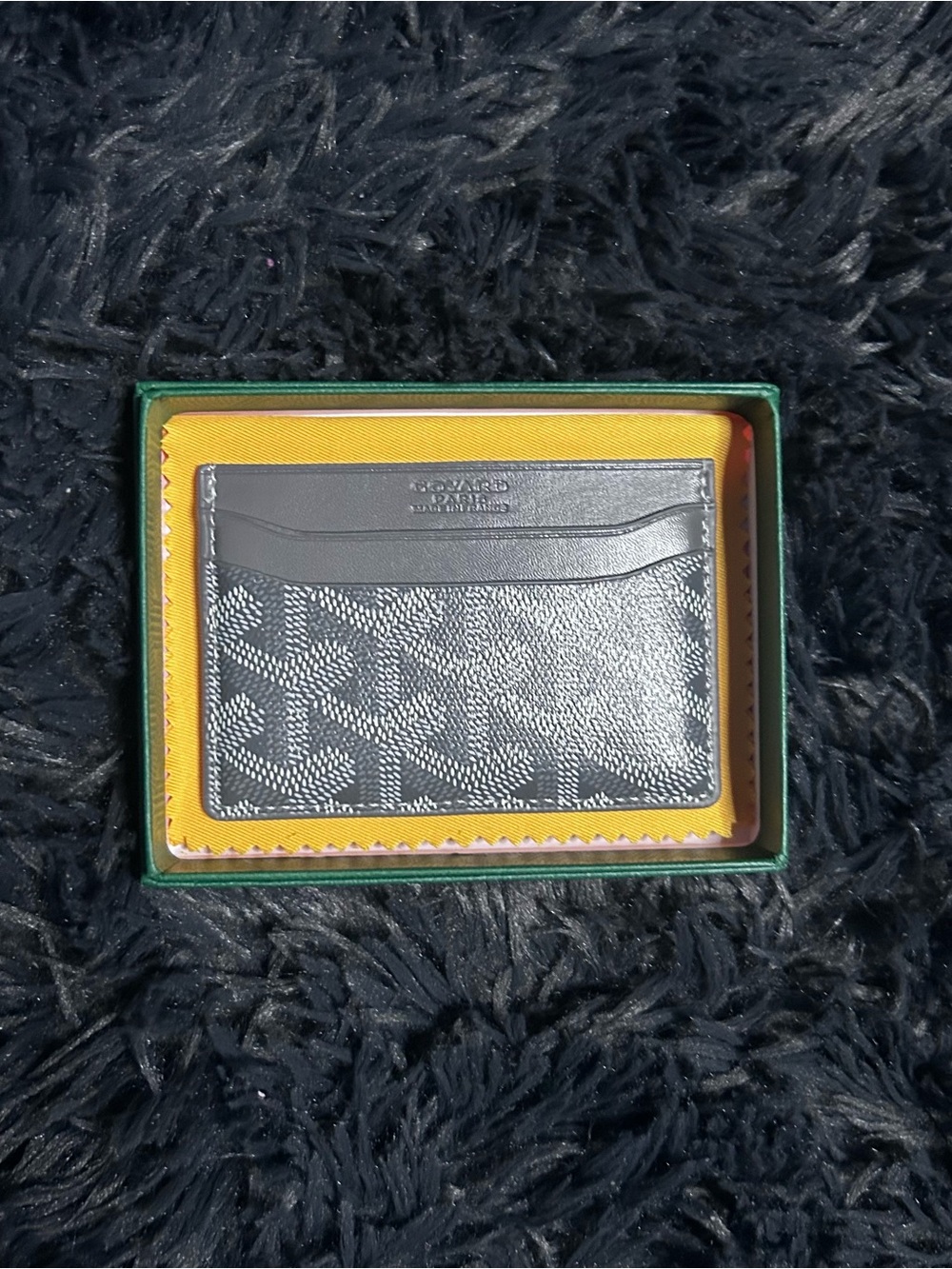 Goyard Gray and Black Card Holder